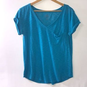 Bright blue t shirt
